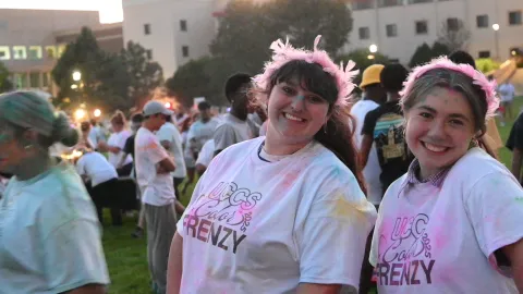 People at event smiling